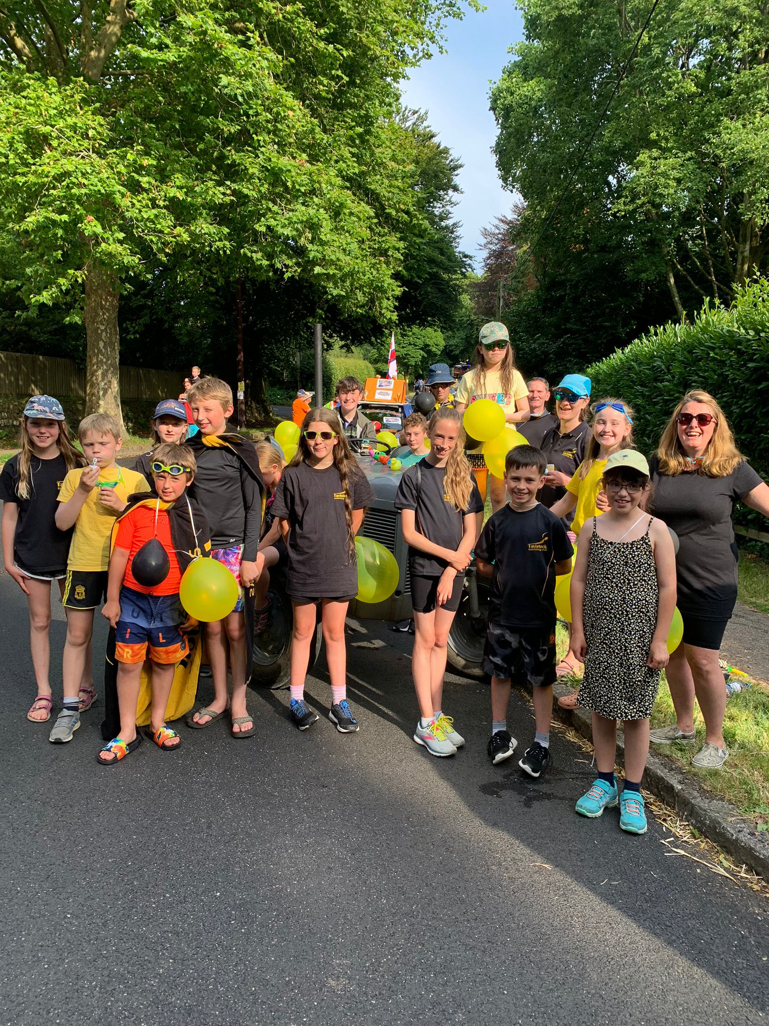 Group of swimmers at Tavistock Carnival